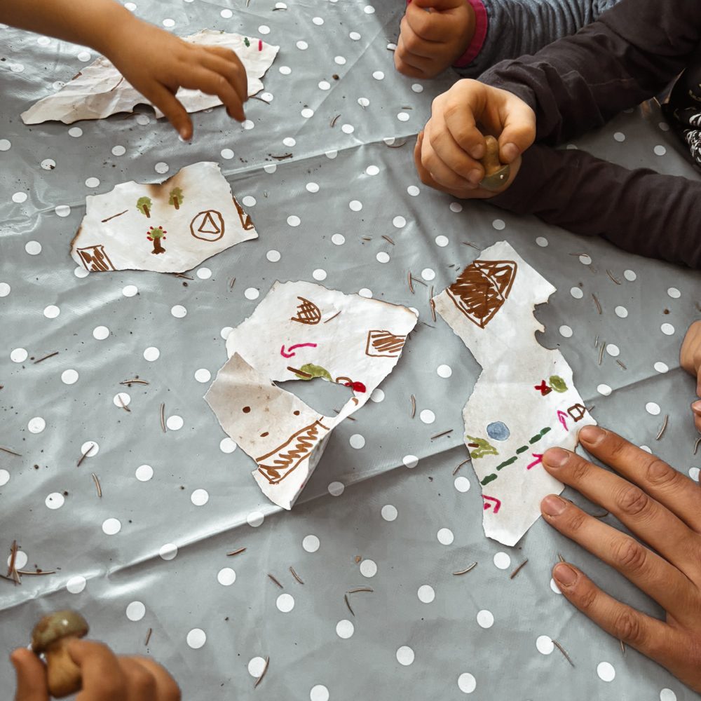 Wurzelmut mit Niklas