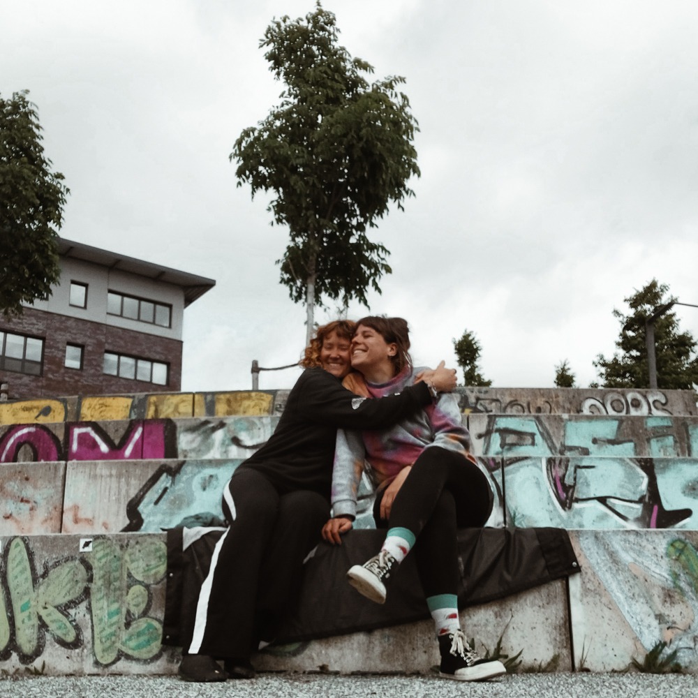 Space sheep mit Liz und Amrei